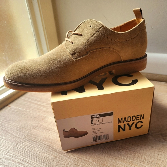 Men\'s Tan Suede Shoes Madden Nyc